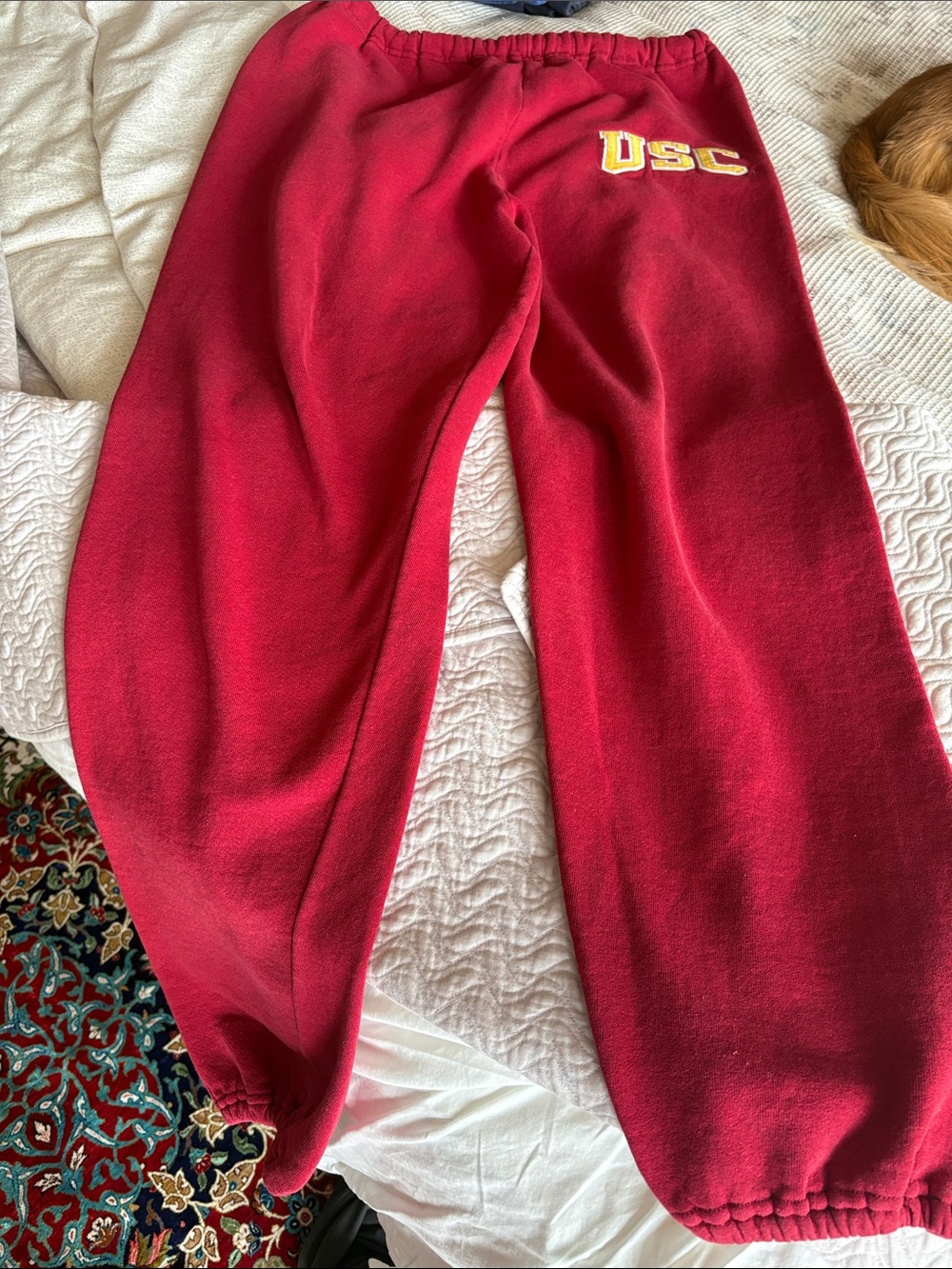 Russell Athletic Red USC Fleece Joggers